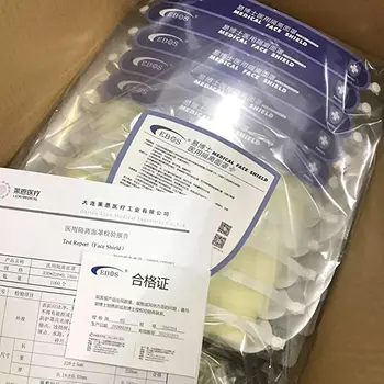 

600 PCS EBOS Professional Medical Face Shield Mask Anti-droplets Anti-virus Disposable Protective Face Cover For Lab & Hospital