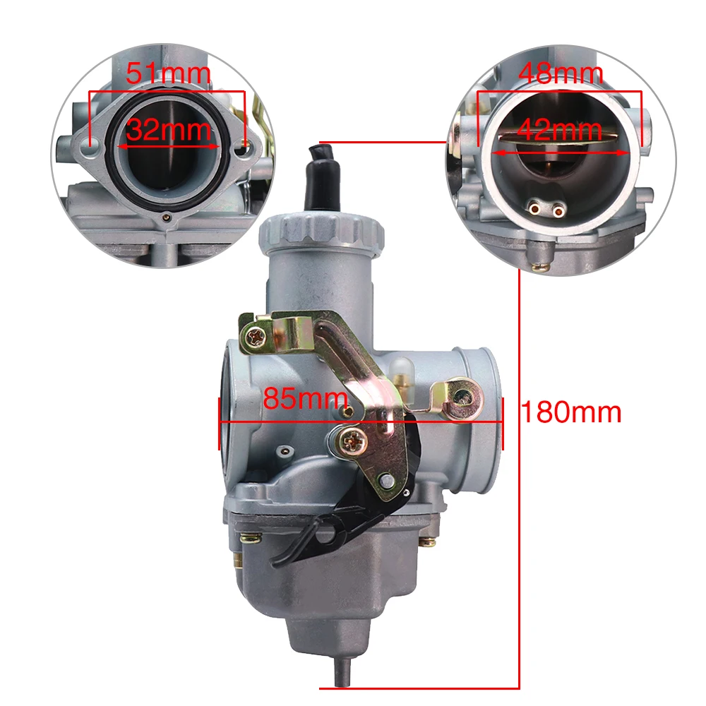 Alconstar 32 мм PZ32 мотоциклетный Карбюратор Carb для мотогонок Keihin CG 250 350cc карбюратор
