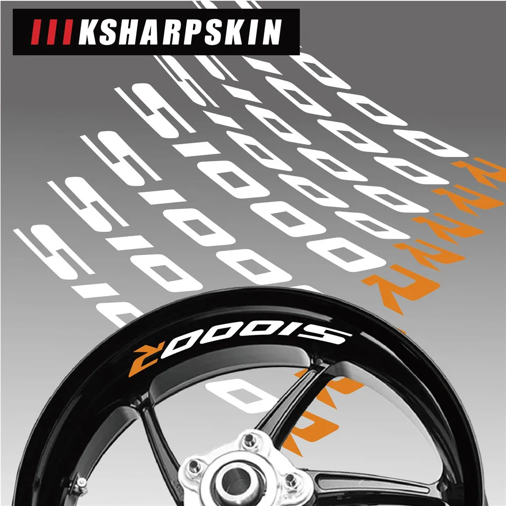 

Наклейки на колеса мотоцикла, декоративные наклейки, Светоотражающие Водонепроницаемые трендовые наклейки на раму для BMW S1000R s1000 r
