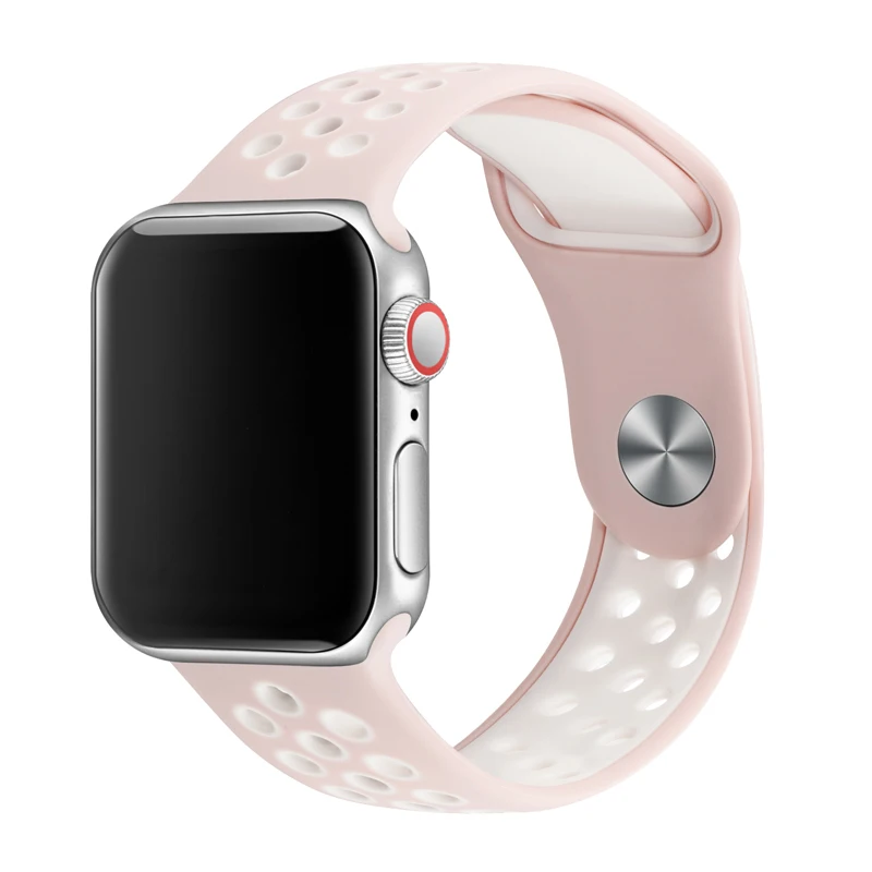 16 Спортивный ремешок для наручных часов Apple Watch 38 мм 40 мм 42 44 мм замена силиконовый браслет ремешок для наручных часов iWatch серии 4/3/2/1 81010 - Цвет ремешка: 16
