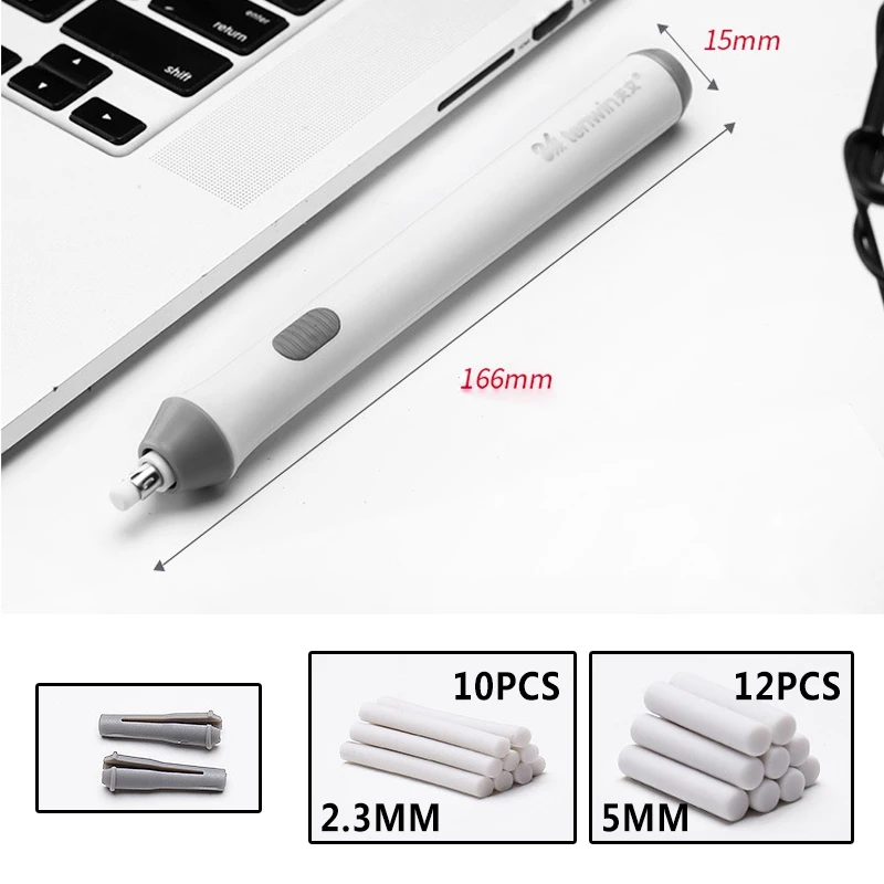 Pencil Eraser Kit Battery Operated Adjustable Electric Highlights Erasing Effects For Sketch Drawing with 22pcs Rubber Refills