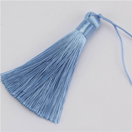 8cm Silk Tassel Pendant Accessories for Jewelry Making Satin Tassel Fringe Trim DIY Earrings Handmade Crafts Findings