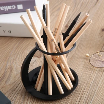 

New Office Organizer Desktop Suspension Pen Storage Box Pencil Brush Pot Pen Holder Makeup Brush Polyethylene Container Home New