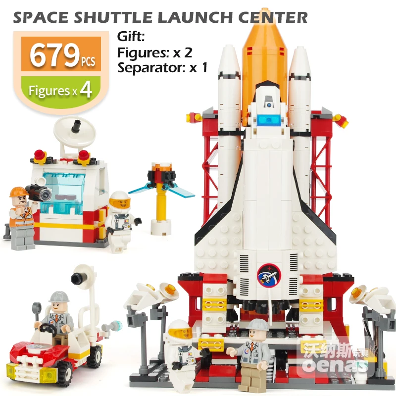 Online Compatible con Legoing City Space Shuttle Launcher Center Saturno V Spaceport modelo de cohete ensamblar bloques de construcción ladrillos chico juguete