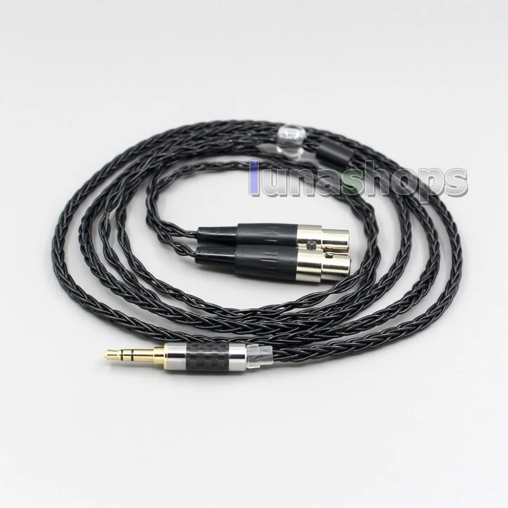 LN006444 2,5 мм 3,5 мм XLR сбалансированный 8 Core OCC серебро смешанные кабель для наушников Audeze LCD-3 LCD3 LCD-2 LCD2