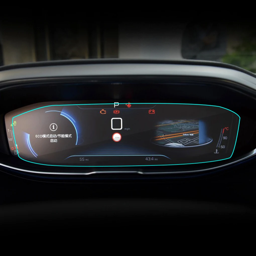 

Replacement For Peugeot 4008/5008 Dashboard Screen Film Protector Dustproof Waterproof Tempered Glass Cover