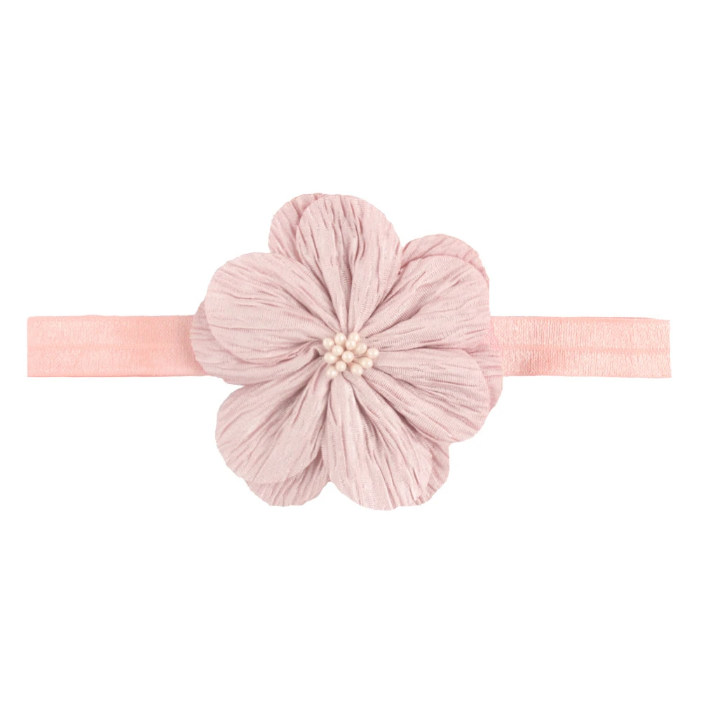 baby accessories basket 1 PCS Lytwtw's Baby Girl Flower Headband Infant Hair Accessories Newborn Headwear Headwrap Gift Toddlers Bandage Ribbon baby headband Baby Accessories