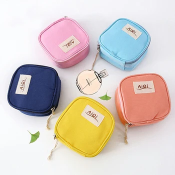 

Women Napkin Cosmetic Bags Organizer Digital Accessories Pads Holder Container Ladies Makeup Bag Girls Tampon Holder Organizer