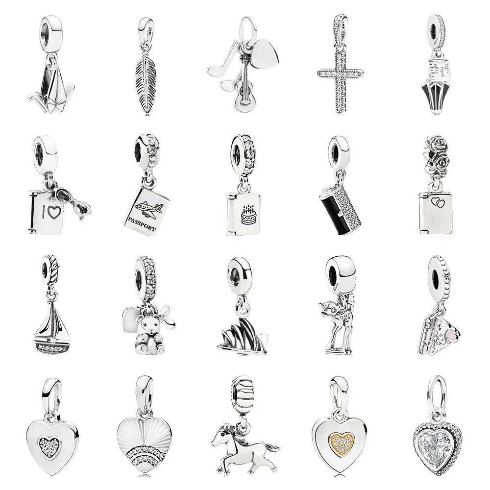

PDB DZ 18 925 Silver Glittering Love Spirit Feathers Birthday Wish Card Baby Treasure Charm Pendant.