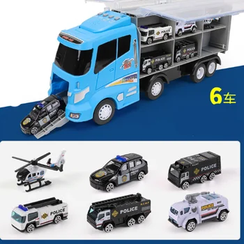 

Child Toy Car Model Boys 2-3 Years Old Truck Alloy Puzzle Babies Child Police Car Hand-held Toy Car Christmas lol