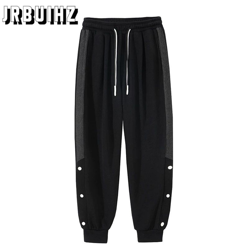 mens active wear pants Men Autumn Splicing Casual Jogger Cargo Pants Men Winter Cotton Tactical Sweat Trousers Outdoor Loose Plus Size Pants Men 8XL sports pants