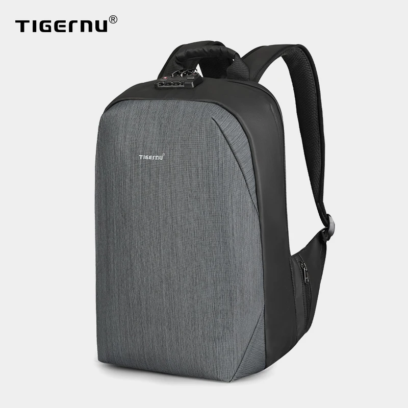 Tigernu RFID деловой рюкзак с замком для путешествий TSA багажа защита карт