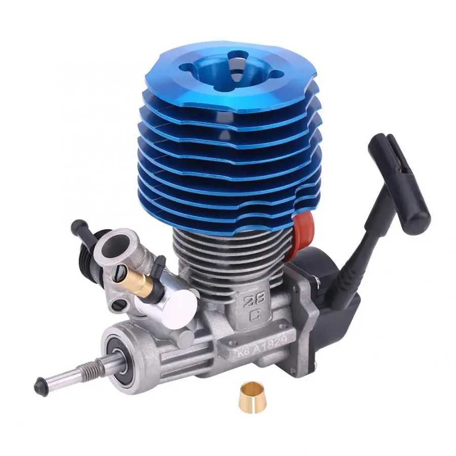 

1pc 4.57CC 28 Side Exhaust Pull Starter Engine 33000RPM Engine RC Replacement Accessory for 1/8 RC Crawler Truck