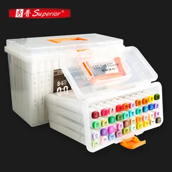 

Superior 40/60/84 Colors Art Marker Set Oily Alcoholic Marker Dual Headed Artist Sketch Markers Pen For Anime Manga Design