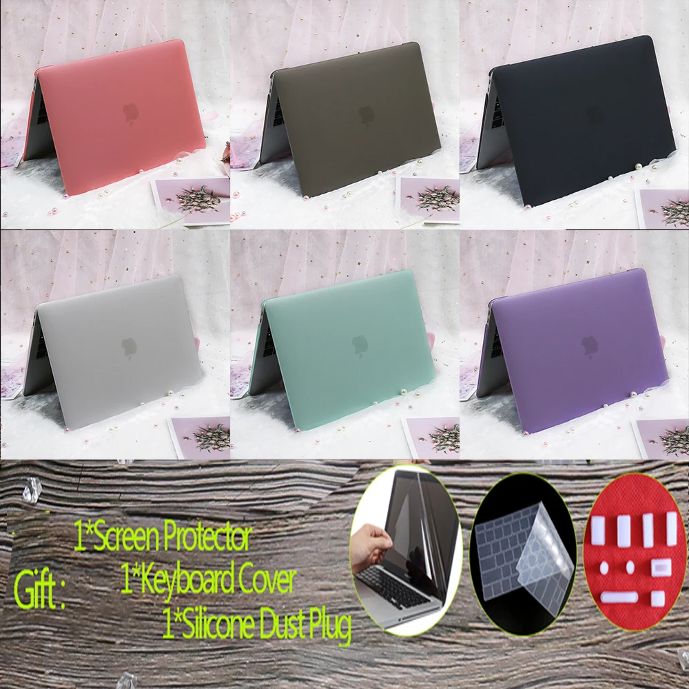 

Matte case For Apple Macbook Air 13 A1932 A2179 Cover for Macbook Pro Retina 11 12 13 15 16 inch With Touch Bar A2159 A2289 case