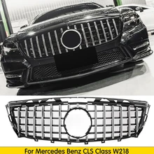 Для W218 GT решетка GTR решетка для Mercedes CLS Class 2011- Сменная сетка автомобильные аксессуары передний бампер без эмблемы