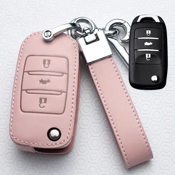 

Car Key Cover Case for Changan CS75 EADO CS35 RAETON CS15 V3 V5 V7 PLUS CS85 COUPE CS95 2017-2019 Car Keyring Ring