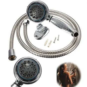 

Handheld Shower Head Sets 5 Function High Pressure Water Saving Shower Head Hot and Cold Mixer Faucet Holder with 1.5m Hose