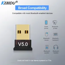 Kebidu мини BT 5,0 адаптер USB ключ беспроводной USB Bluetooth передатчик 5,0 музыкальный приемник Bluetooth адаптер для ПК планшеты