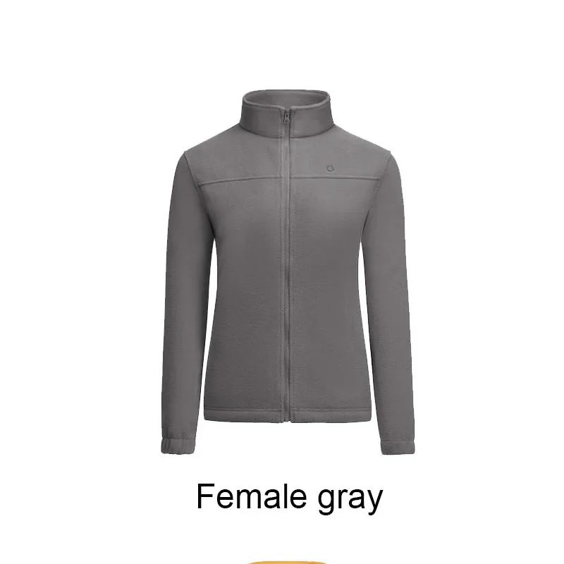 male gray S Xiaomi флисовая куртка для мужчин и женщин, укрепляющая тепло, 3D резка, Антистатическая, анти-пиллинг, YKK молния, уличная куртка, YKK молния - Цвет: male gray S