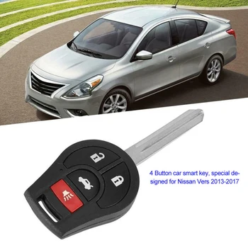 

4 buttons Car Key Fob For Nissan Versa 2013-2017 Parts Accessories Auto Durable