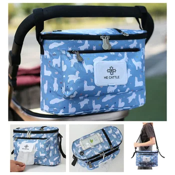 

Baby Stroller Bag Organizer Milk Bottle Bag Multifunctional WaterProof Mummy Bag Infant Toddler Travel Nappy Diaper Bag