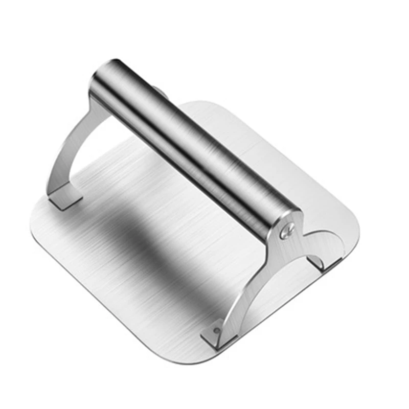 Kitchen Stainless Steel Steak Weight/Bacon Press with Handle, Heavy