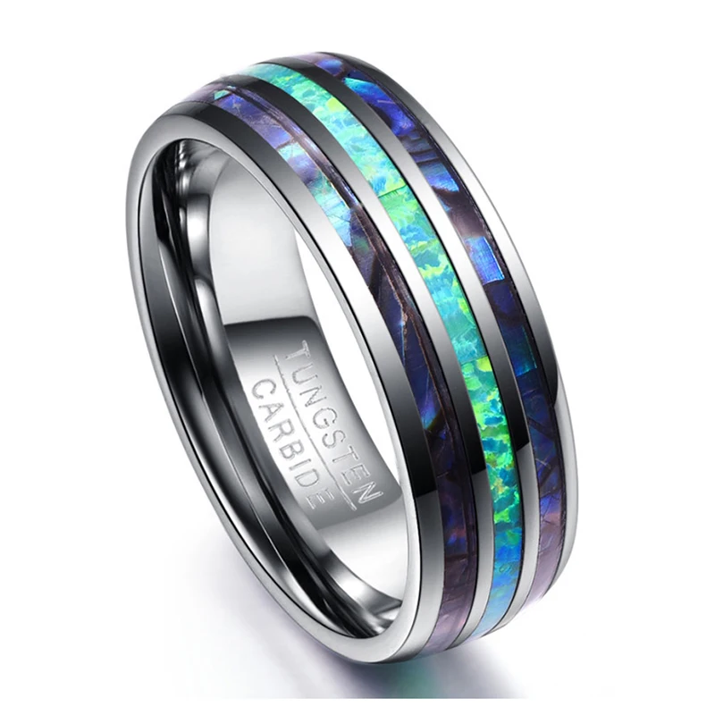 So men, 8 мм, серебряное кольцо из натурального дерева и стрелы, дизайнерское вольфрамовое кольцо для мужчин, обручальное кольцо, купольное Стильное кольцо, Размеры 6-13