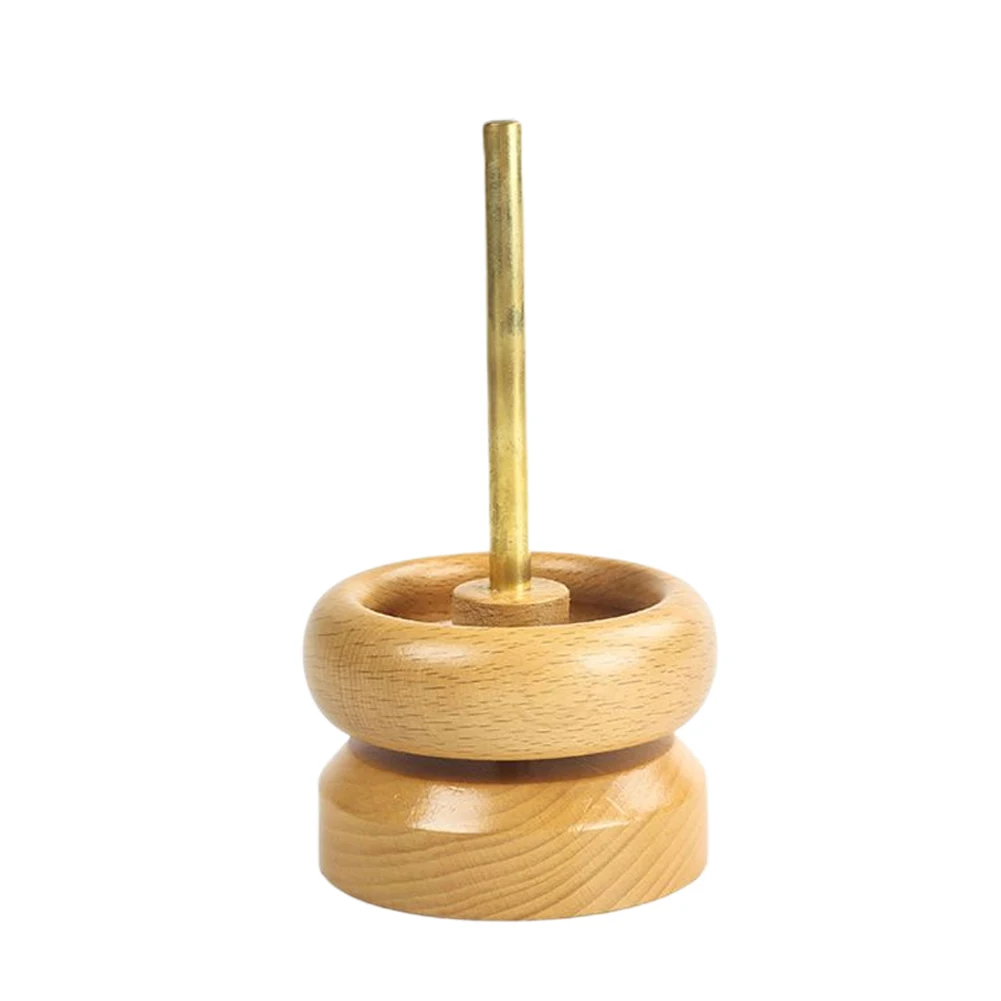 

Solid Crafts Jewelry Making Bead Spinner Home Hand Tool DIY Portable Manual Wooden String Loader Mini Quickly Durable Gift