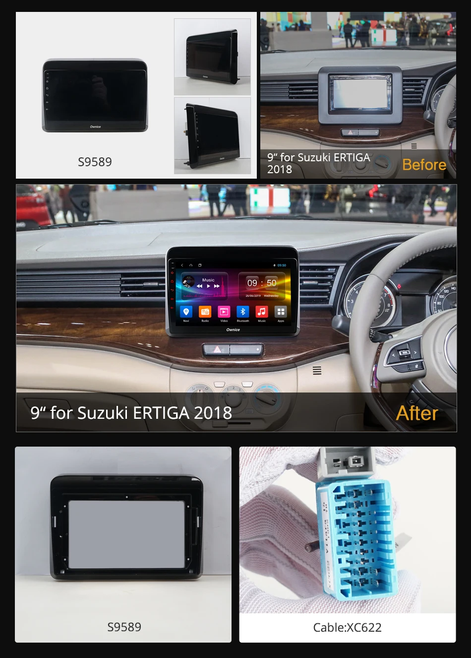 Автомобильная аудиосистема Ownice k3 k5 k6 Android 9 0 для Suzuki Ertiga Maruti 2018 + автомобильная GPS DSP