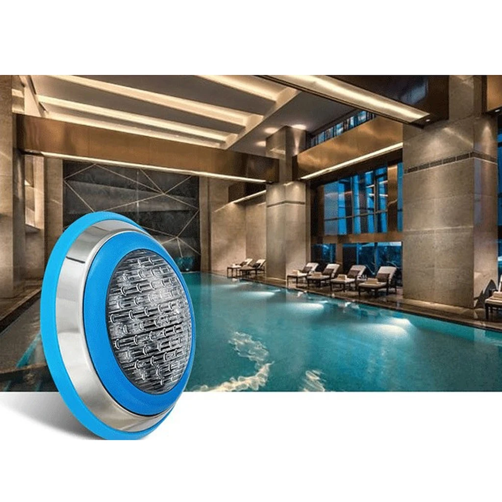 AC 12V/24V Underwater Lights Waterproof 6 LED RGB Reusable Lights Tub Swimming Pool Pond Party Wedding Christmas Decoration