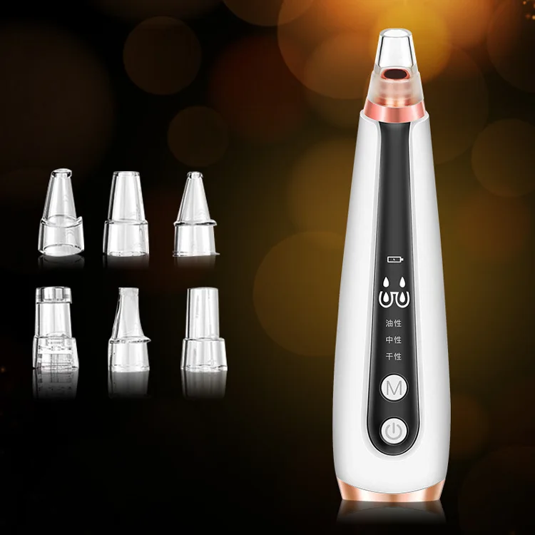 USB Blackhead Remover Deep Nose Cleaner T Zone Pore Acne Pimple Removal Vacuum Suction Skin Care Home Use Beauty Devices | Красота и