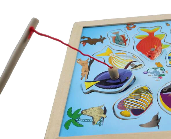 New Fishing Toy Set Suit Magnetic Toys Baby Children Gifts Toys Christmas Year Board Water for Fishing Play New Wooden