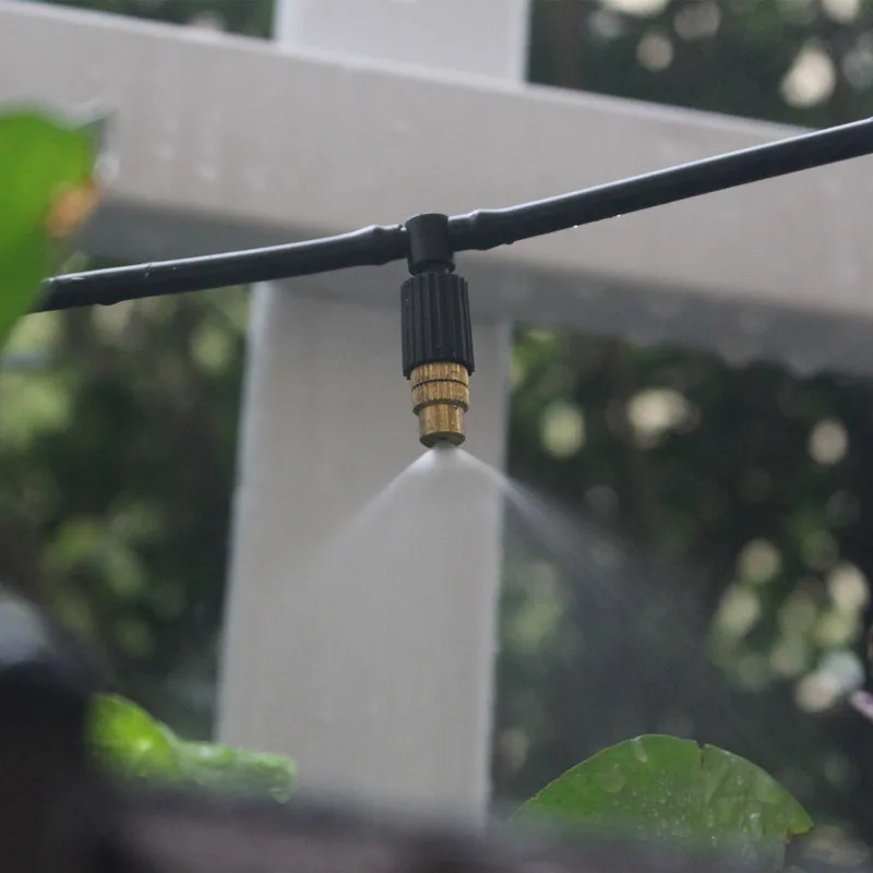 50m Garden DIY Drip System With 4Ways Water Distributor Plant