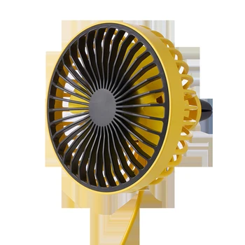

Universal Safe Summer Car Fan Cooling 360 Degree Rotating Easy Install USB Rechargeable Truck Electric Air Outlet Auto Low Noise