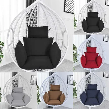 

Hanging Hammock Chair Swinging Garden Outdoor Soft Seat Cushion Seat 220KG Dormitory Bedroom Hanging Chair Back with Pillow