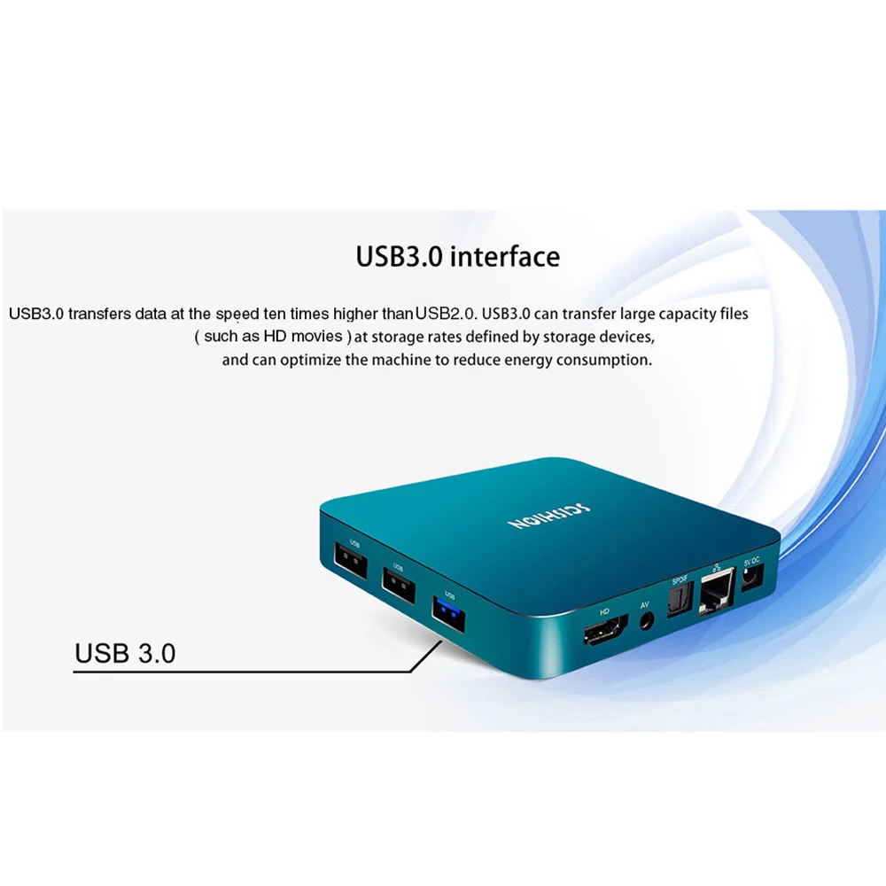 SCISHION AI ONE Android tv Box android 8,1 4K 2G/16G WiFi BT4.0 для дисплея медиаплеера экран Голосовое управление PK Z28 X96mini tv box