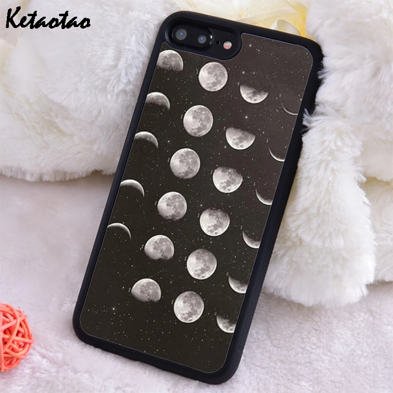 Чехол Ketaotao с изображением ночной Луны из ТПУ черный силиконовый чехол для