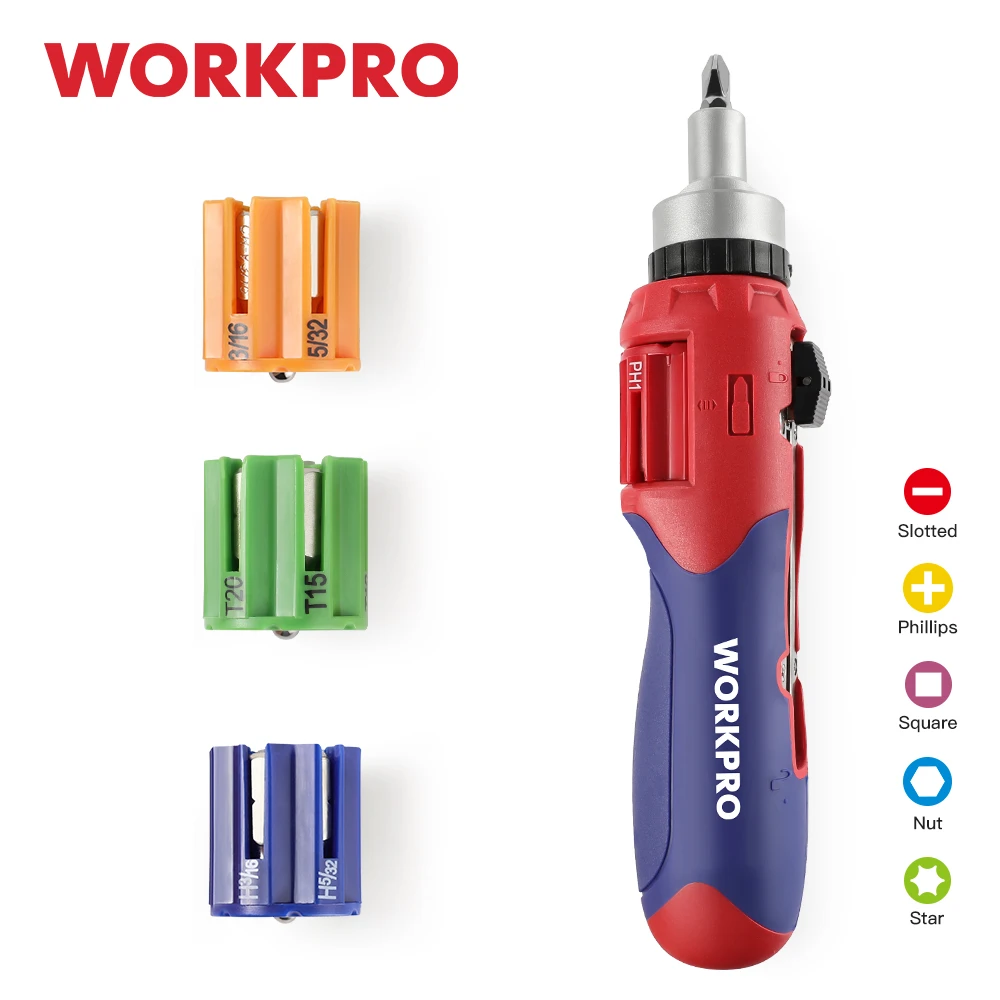 Workpro 24 In 1 Auto Loading Screwdriver Repair Tool Kits Multi Bits