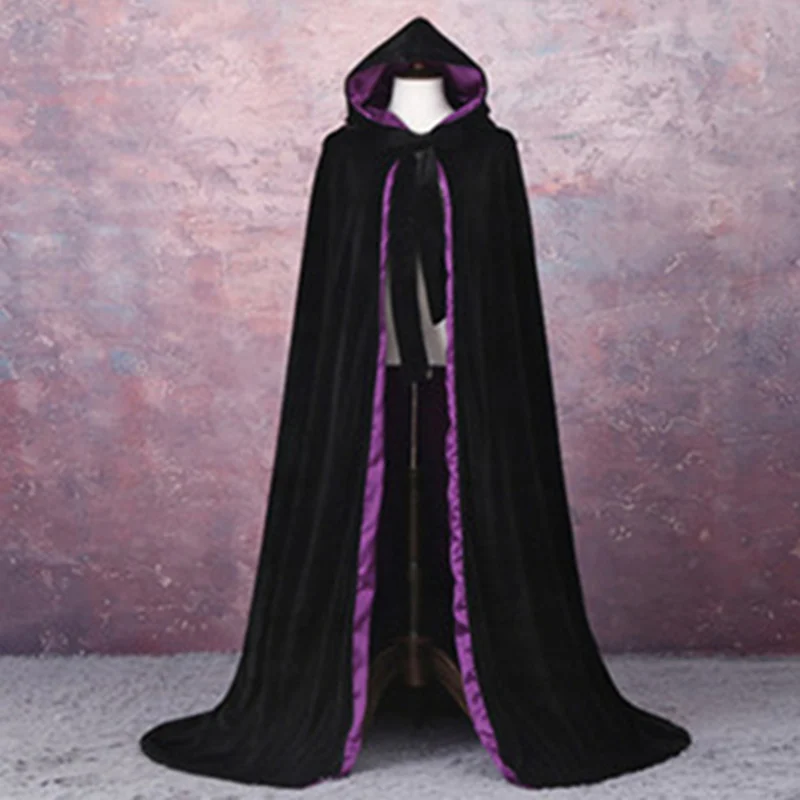 Black - purple Вельветовое Черное и красное свадебное пальто накидки пальто принцесса свадебная шаль для свадебных аксессуаров свадебный плащ - Цвет: Black - purple
