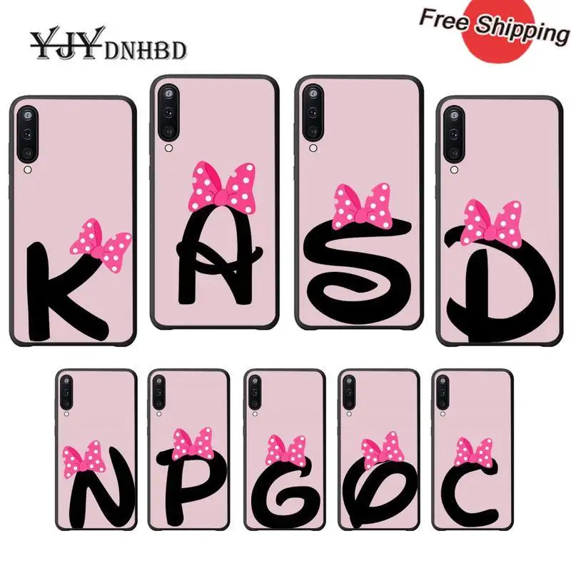YJYDNHBD Буквы A B C D мягкий из термопластика черный чехол Крышка для OPPO A5 A9 2020 A7X Рино 2
