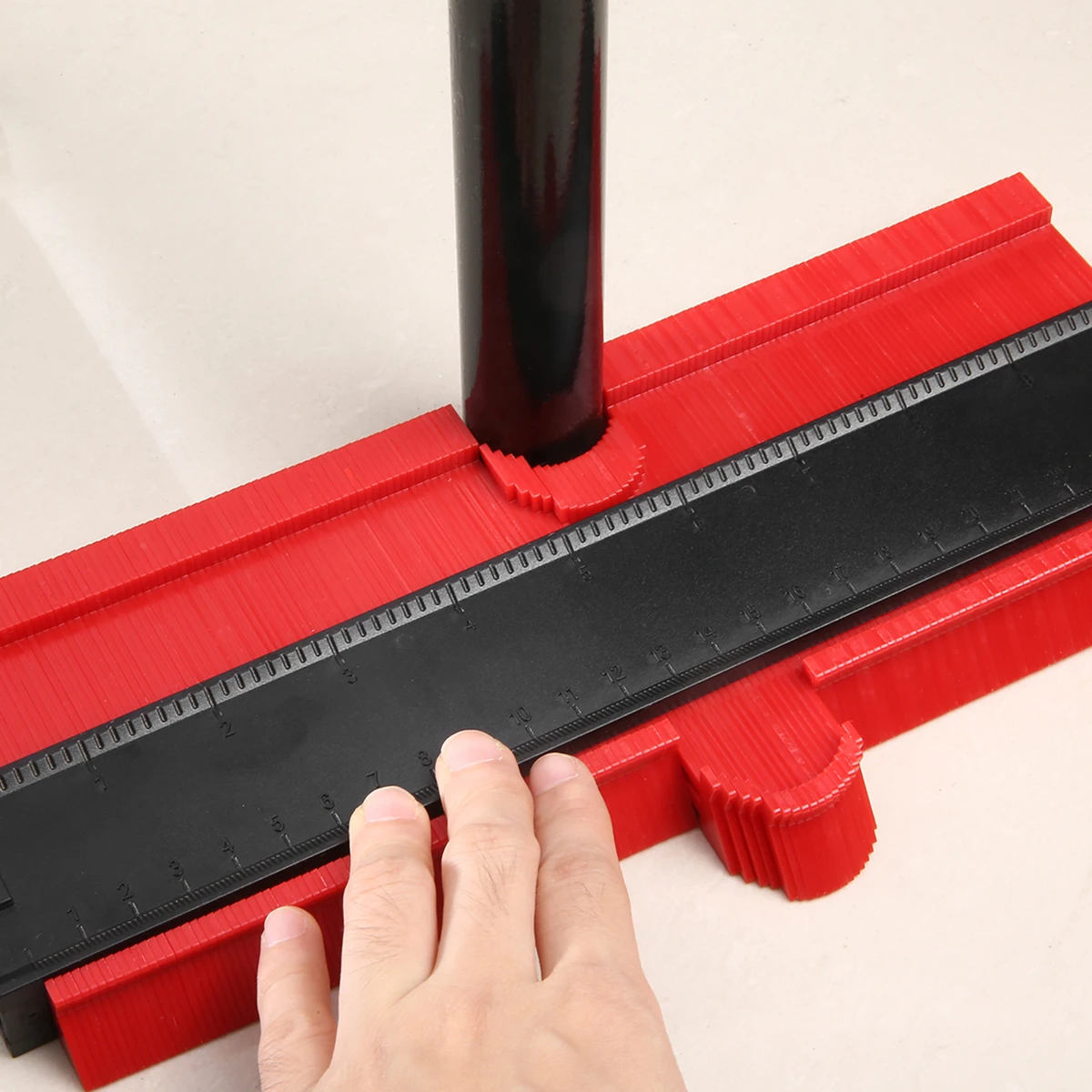 3Pcs Contour Gauge Profile Copy Gauge Duplicator Tiling Laminate Tiles Edge Shaping Wood Measuring Ruler 120mm 250mm 125mm