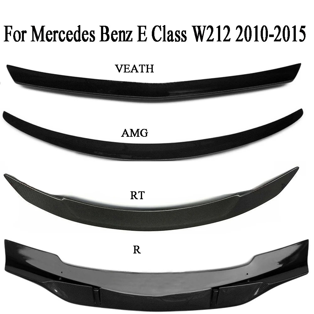 Задний спойлер багажника из углеродного волокна для Mercedes Benz E-Class W212 4 двери 2010 2011 2012 2013 R AMG RT Veath style