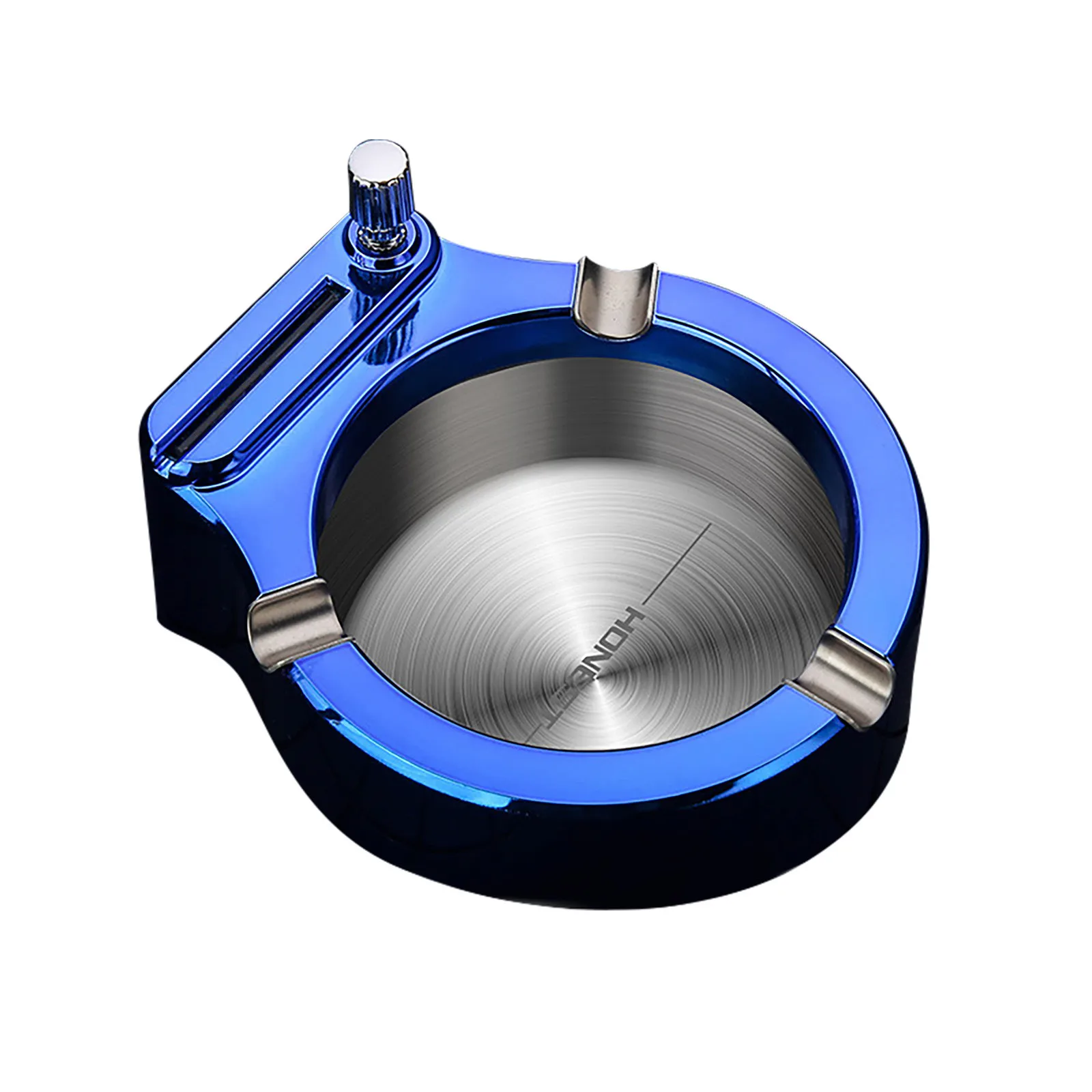 Lighter Ashtray Metal Oil Lighter Multifunctional Permanent Flint Lighter Desktop Home Office