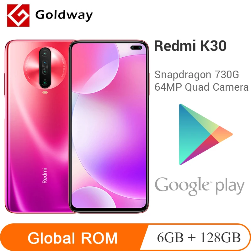 Xiaomi Redmi K30 смартфон с восьмиядерным процессором Snapdragon 730G, ОЗУ 6 ГБ, ПЗУ 128 ГБ, 120 Гц, 64 мегапиксельная четырехъядерная камера|Смартфоны и мобильные телефоны|   | АлиЭкспресс