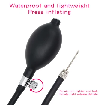 Go Out Inflated Anal Plug Separate Pump Expandable Big Butt Plug Prostate Massage Anus Dilator Anal Dildo Sex Toys for Women Men 5