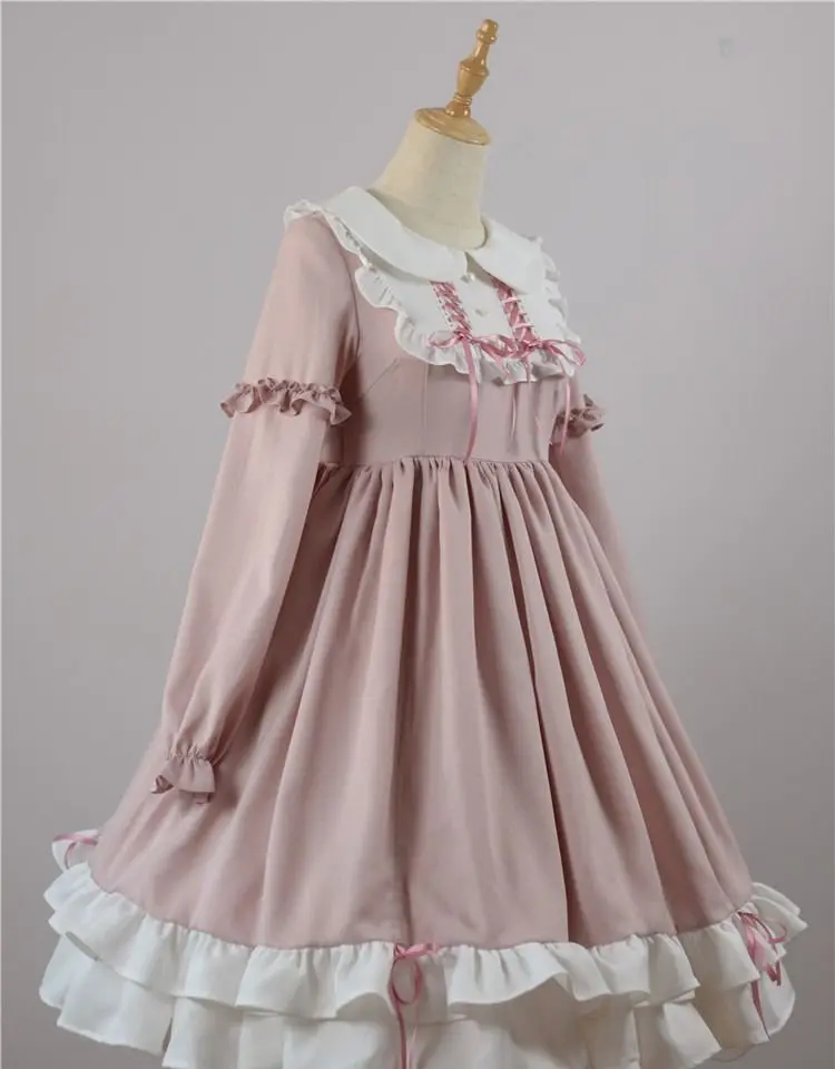 LISM Sweet Lolita Dress Vintage Printing Lace Angel Bowknot High Waist Victorian Kawaii Girl Gothic Op Cos Loli -Zentai shop online Hc41f835e114e4da3be9a5ab90006410c6.jpg