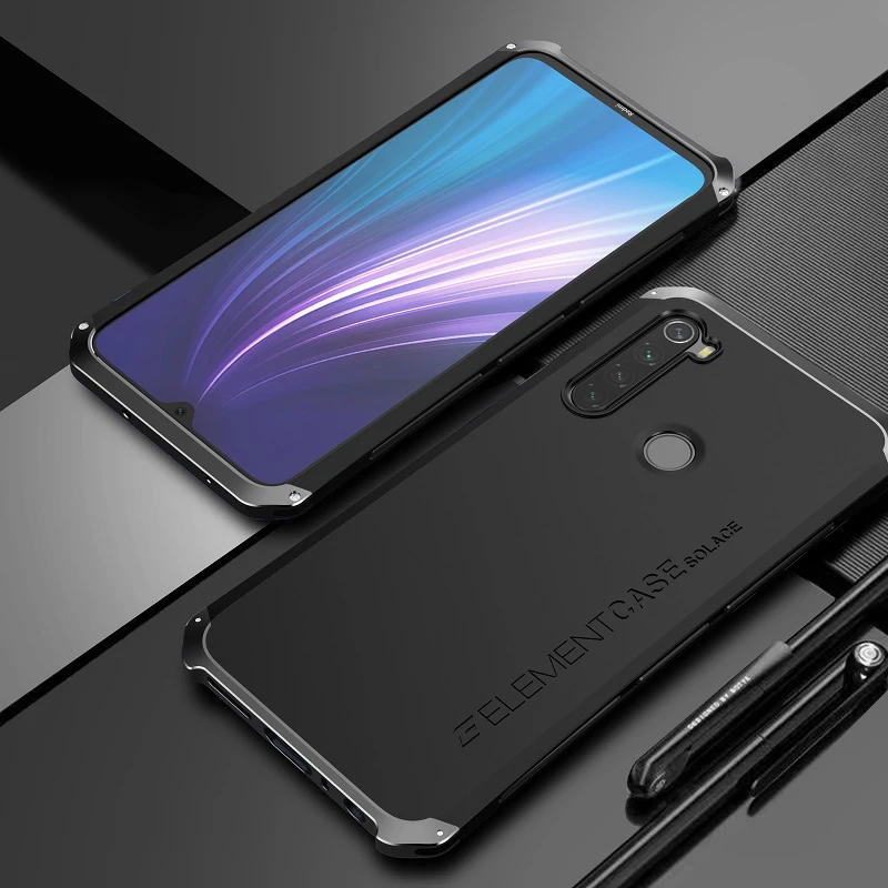 

Cover Case For Xiaomi Redmi Note 8 Heavy Duty Protective Metal Aluminum Bumber Back Cover Phone Case For Xiaomi Redmi Note 8 Pro