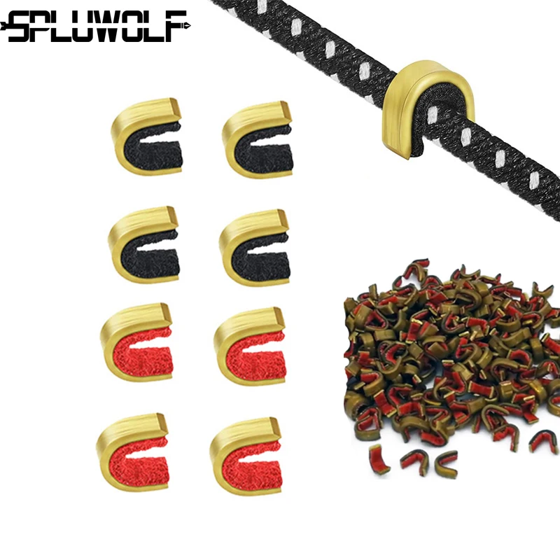 

12 PCS Bow String Position Tool Hunting Shooting Archery Accessories Bowstring Buckle Nock Set Copper Buckle Clips