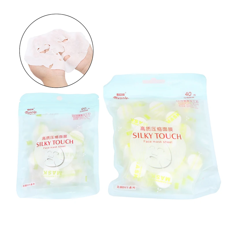 20/40Pcs Mask Paper Natural Compressed Facial Mask Sheets Face Skin Care Beauty Tools Face Care